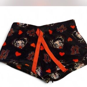 Betty Boop Black and Red Women's Shorts